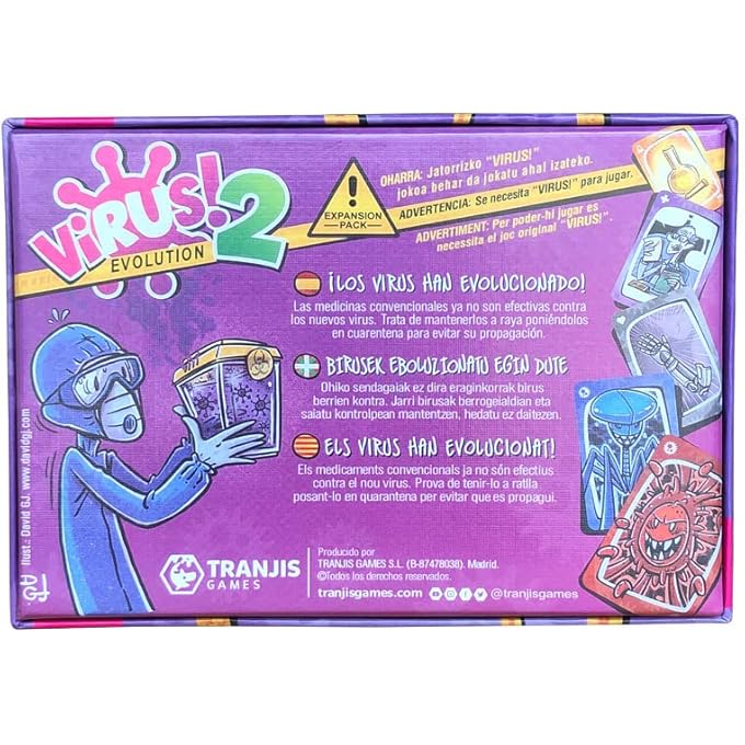 rayihni VIRUS CARD GAME THE CONTAGIOUSLY FUN CARD GAME VIRUS AND VIRUS 2 EVOLUTION (VIRUS 2) - Image 3